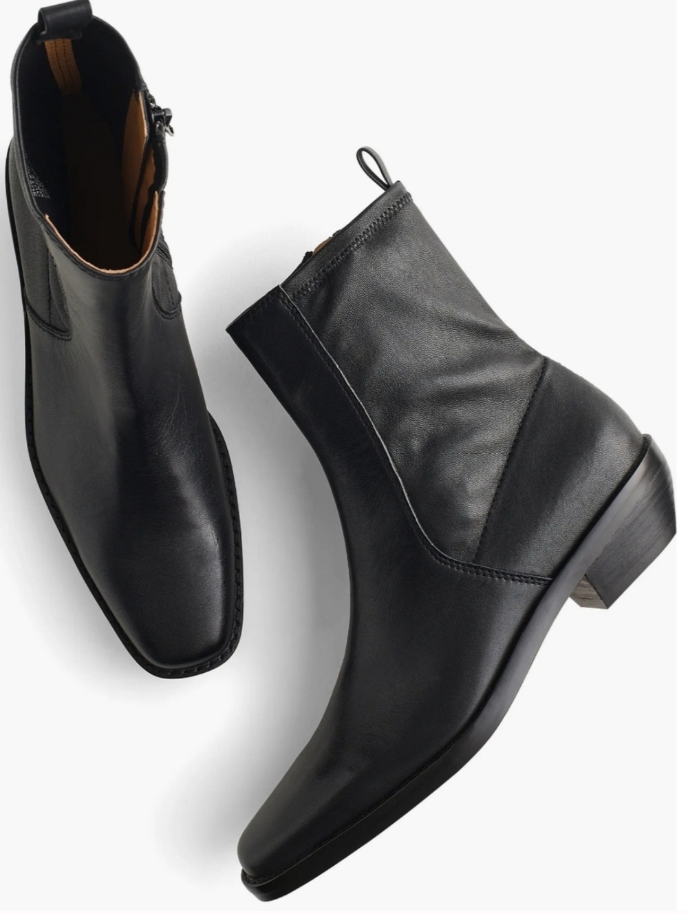 Madewell Idris Leather Bootie In Black